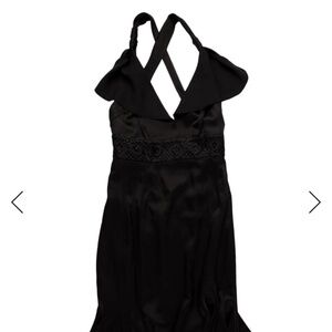 Emporio Armani black Halterneck Knee-Length Dress Size XS US2 in great condition